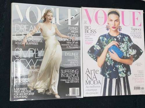 VOGUE MAGAZINES X 2 (BRASIL & USA)
