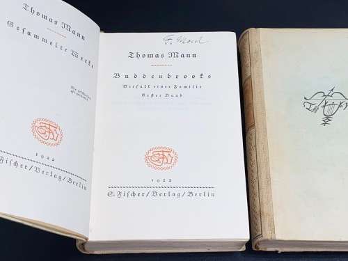 THOMAS MANN GESAMMELTE WERKE BUDDENBROOKS 2 VOLUMES
