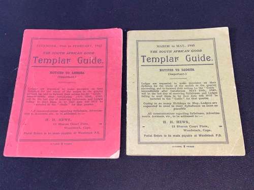 THE SOUTH AFRICAN GOOD TEMPLAR GUIDE 1944 & 1945