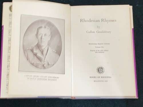 RHODESIAN RHYMES BY CULLEN GOULDSBURY