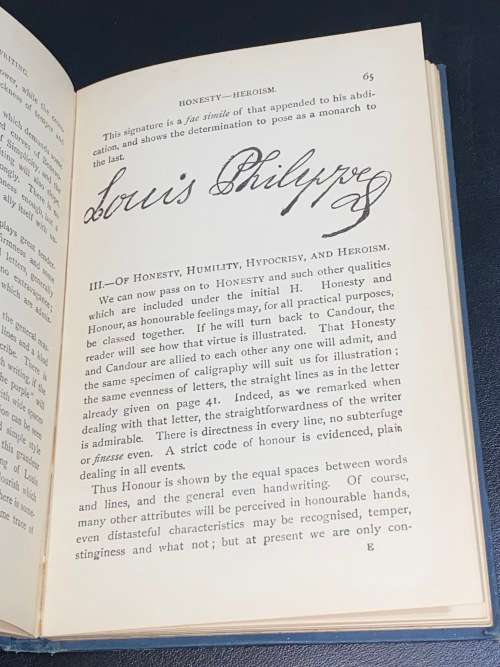 HOW TO READ CHARACTER IN HANDWRITING BY HENRY FRITH CIRCA 1890