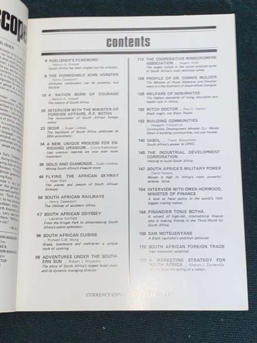 KALEIDOSCOPE US MAGAZINE VOL5 NO5 ON SOUTH AFRICA 1970`S