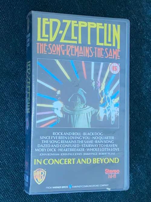 LED ZEPPELIN THE SONG REMAINS THE SAM IN CONCERT AND BEYOND VHS