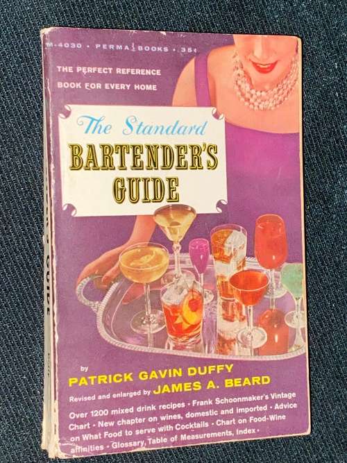 THE STANDARD BARTENDER`S GUIDE BY PATRICK GAVIN DUFFY PAPERBACK
