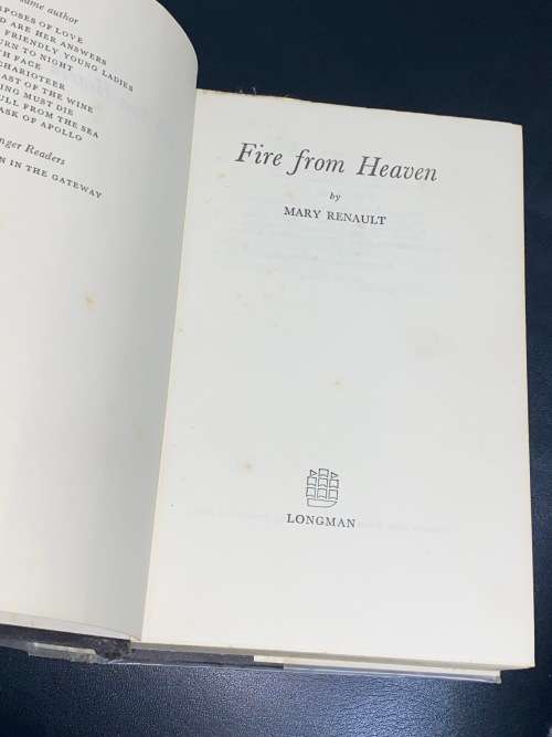 FIRE FROM HEAVEN BY MARY RENAULT SIGNED