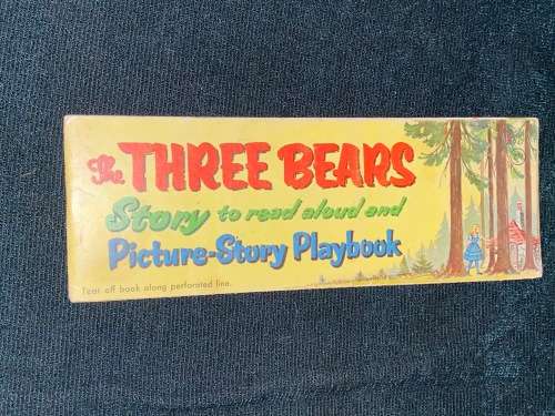 THE THREE BEARS STORY TO READ ALOUD AND PICTURE-STORY PLAYBOOK