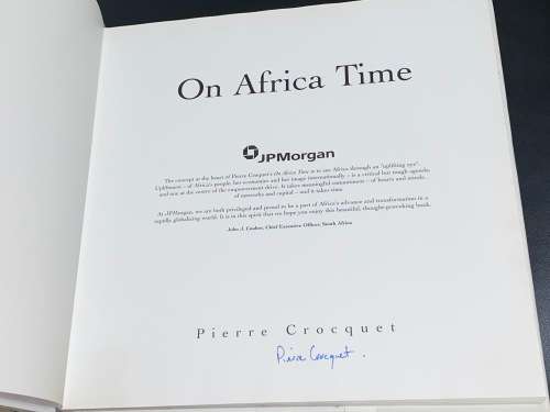 ON AFRICA TIME BY PIERRE CROCQUET SIGNED