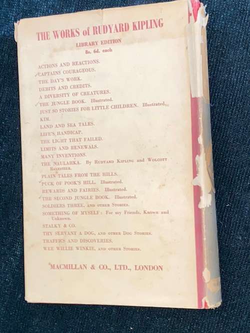 THE JUNGLE BOOK BY RUDYARD KIPLING 1951