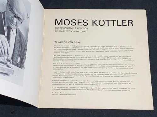 MOSES KOTTLER RETROSPECTIVE EXHIBITION CATALOGUE