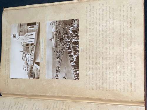 1950`S REISEBERICHT (TRAVELOGUE) OF GERMAN LADY ON VARIOUS CRUISES UP THE COAST OF AFRICA TO EUROPE