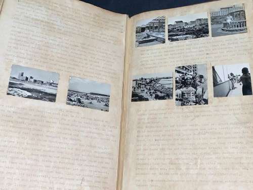 1950`S REISEBERICHT (TRAVELOGUE) OF GERMAN LADY ON VARIOUS CRUISES UP THE COAST OF AFRICA TO EUROPE