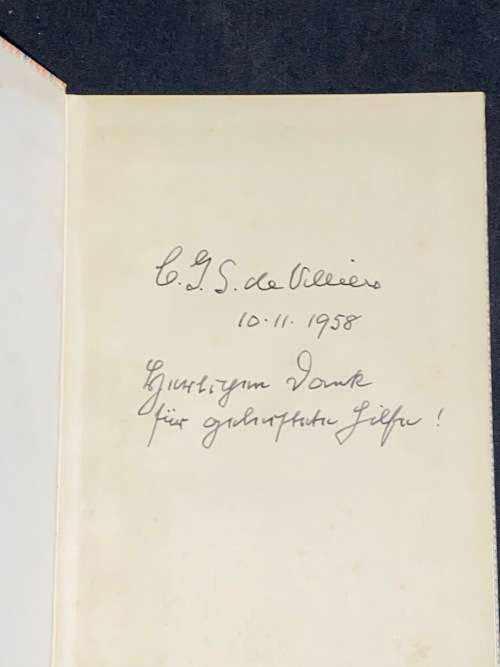 MUSICI EN MENSE DEUR C.G.S. DE VILLIERS - SIGNED