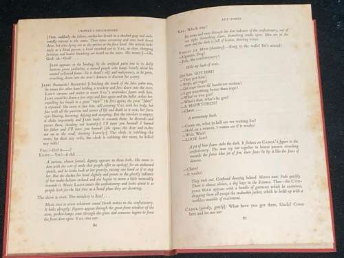 ORPHEUS DESCENDING A PLAY BY TENNESSEE WILLIAMS 1958 UK EDITION