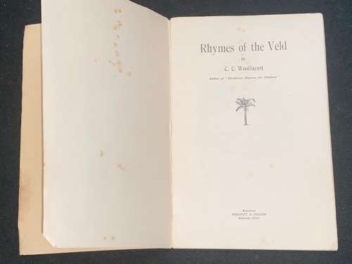 RHYMES OF THE VELD BY C.C. WOOLLACOTT