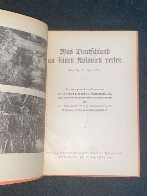 WAS DEUTSCHLAND AN SEINEN KOLONIEN VERLOR VON DR ARTHUR DIX