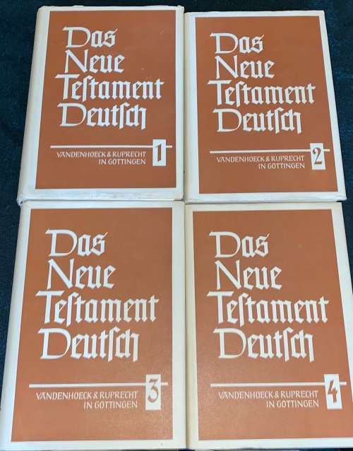 DAS NEUE TESTAMENT DEUTSCH VANDENHOECK & RUPRECHT IN GOTTINGEN 4 VOLUMES