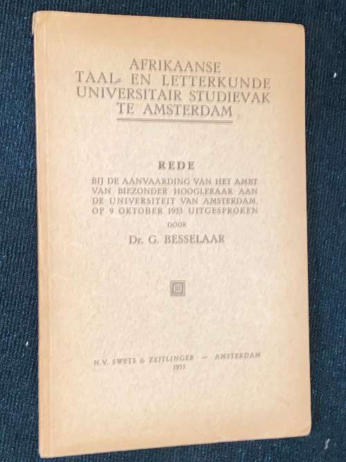 AFRIKAANSE TAAL EN LETTERKUNDE UNIVERSITAIR STUDIEVAK TE AMSTERDAM