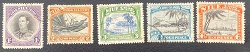MIXED NIUE COOK ISLANDS USED & HINGED