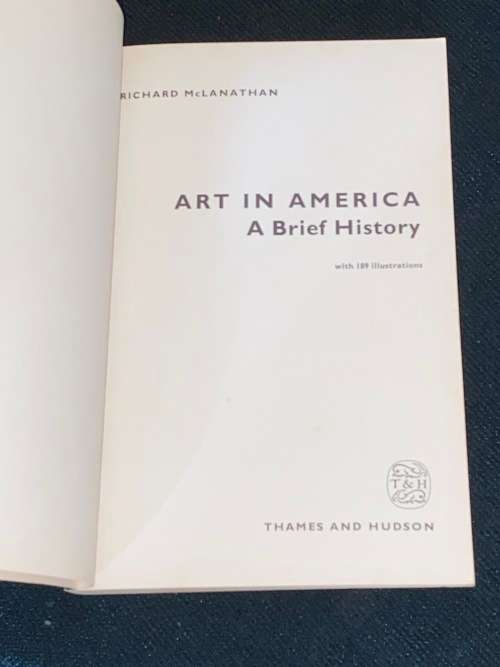 ART IN AMERICA A BRIEF HISTORY BY RICHARD MCLANATHAN