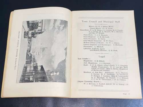SPRINGS BROCHURE AND COMPREHENSIVE DIRECTORY OF CHURCHES, COMMERCE, EDUCATION, MINES DECEMBER 1933