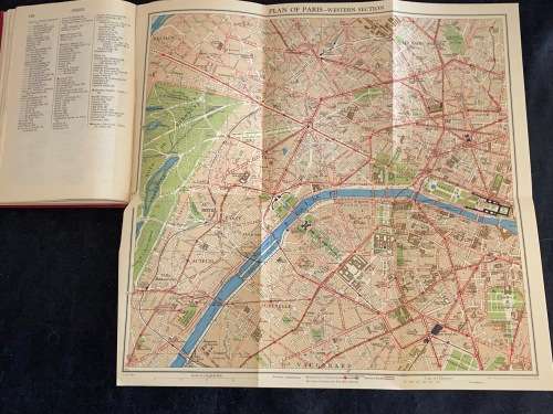 COOK`S TRAVELLER`S HANDBOOK TO PARIS BY ROY ELSTON 1938