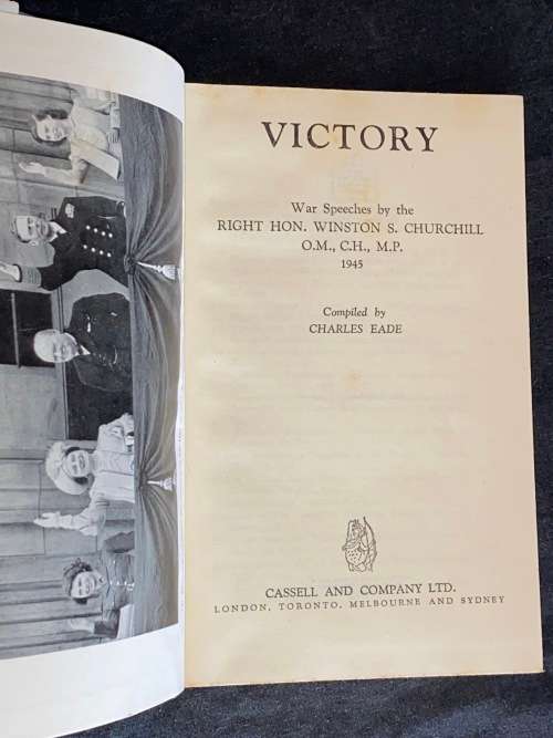 VICTORY THE SIXTH VOLUME OF WINSTON CHURCHILL`S WAR SPEECHES