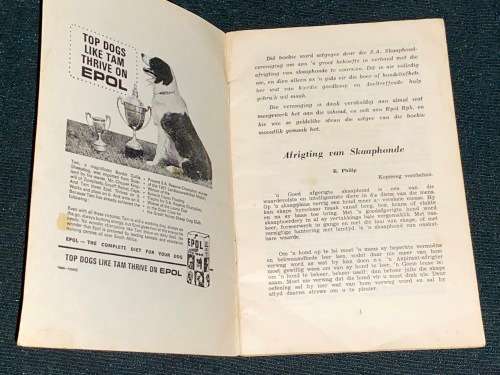 A GUIDE TO TRAINING OF SHEEP DOGS / `N HANDELEIDING VIR DIE AFRIGTING VAN SKAAPHONDE