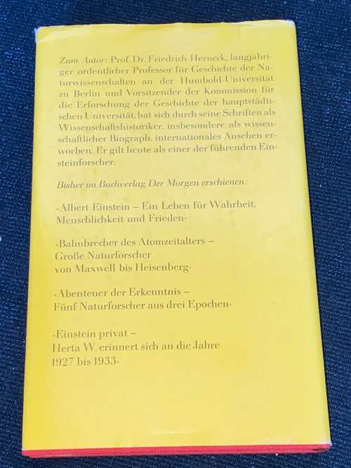 EINSTEIN UND SEIN WELTBILD - FRIEDRICH HERNECK