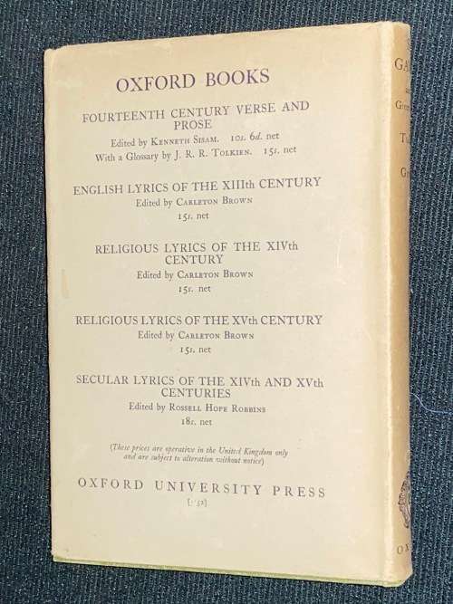SIR GAWAIN AND THE GREEN KNIGHT EDITED BY J.R.R. TOLKIEN AND E.V. GORDON