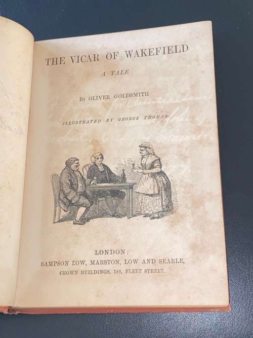 THE VICAR OF WAKEFIELD A TALE BY OLIVER GOLDSMITH 1882