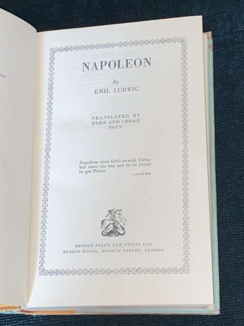 EMIL LUDWIG`S NAPOLEON ILLUSTRATED