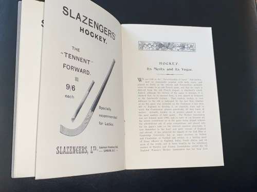 HOCKEY A CONCISE AND INSTRUCTIVE TREATISE ON THE THEORY AND PRACTICE OF THE GAME - SLAZENGER SERIES