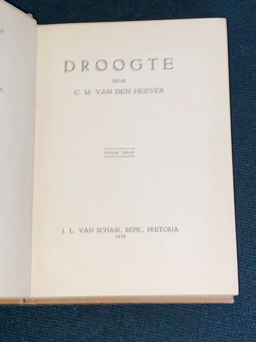DROOGTE DEUR C.M. VAN DEN HEEVER