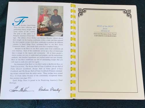 BEST OF THE BEST FROM TEXAS II COOKBOOK