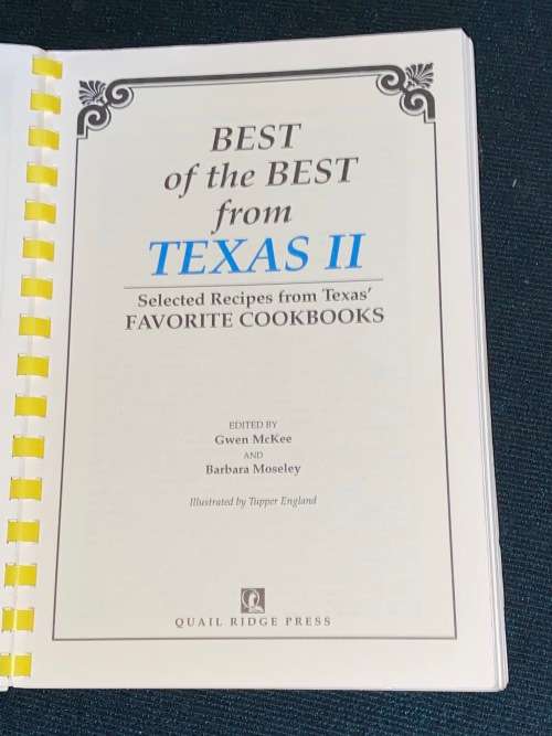 BEST OF THE BEST FROM TEXAS II COOKBOOK