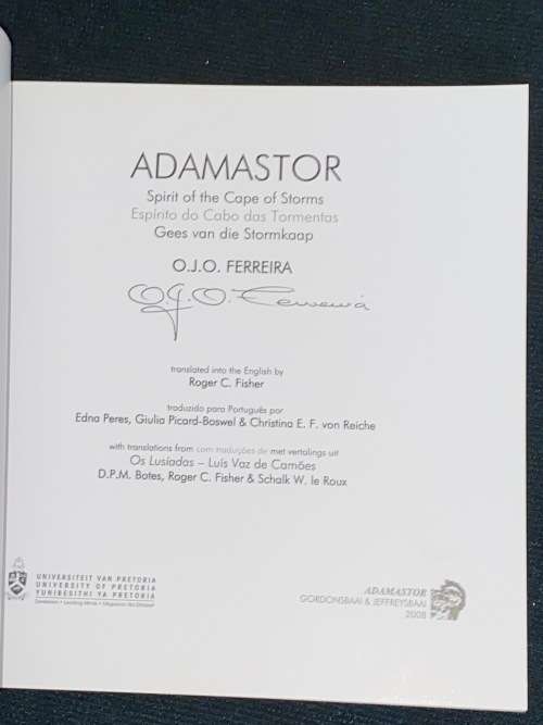 ADAMASTOR BY OJO FERREIRA SIGNED