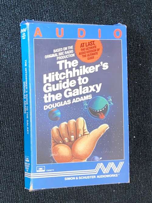THE HITCHHIKER`SS GUIDE TO THE GALAXY BY DOUGLAS ADAMS AUDIO CASSETTE TAPE