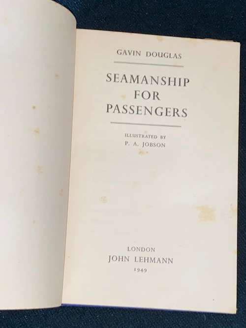 SEAMANSHIP FOR PASSENGERS BY GAVIN DOUGLAS