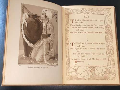 THE RUBAIYAT OF OMAR KHAYAM RENDERED INTO ENGLISH VERSE BY EDWARD FITZGERALD NO DATE