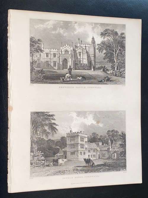 ORIGINAL ANTIQUE 1832 PRINTS OF DEVONSHIRE