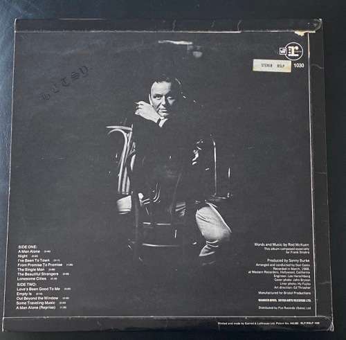FRANK SINATRA A MAN ALONE LP RSLP 1030