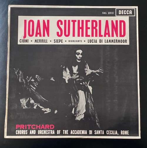 JOAN SUTHERLAND LP DECCA SXL 2315