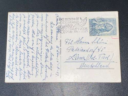 1939 AMSTERDAM POSTCARD TO LIENZ GERMANY