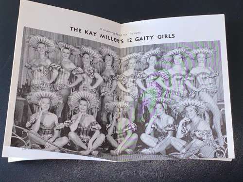 CABARET CHEZ PAUL AU GAITY BRUXELLES VINTAGE CABARET PROGRAMME