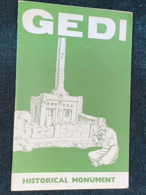 GEDI HISTORICAL MONUMENT VINTAGE BOOKLET