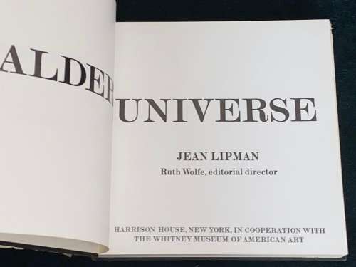 CALDERS UNIVERSE BY JEAN LIPMAN