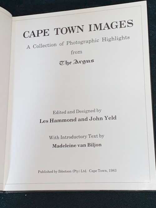 CAPE TOWN IMAGES A COLLECTION OF PHOTOGRAPHIC HIGHLIGHTS FROM THE ARGUS