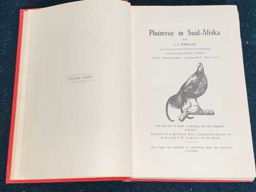 PLUIMVEE IN SUID-AFRIKA DEUR J.J. JORDAAN 1924
