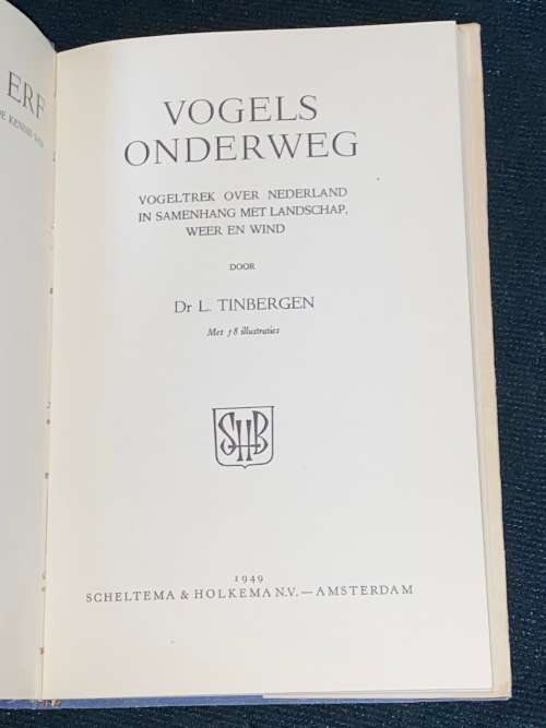 VOGELS ONDERWEG - DR L. TINBERGEN