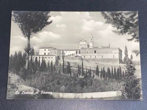 VINTAGE THE CARTHUSIAN MONASTERY FLORENCE ITALY PHOTO POSTCARD